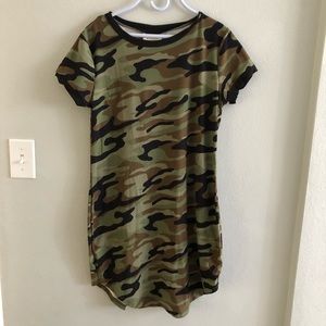 Camo T-shirt dress